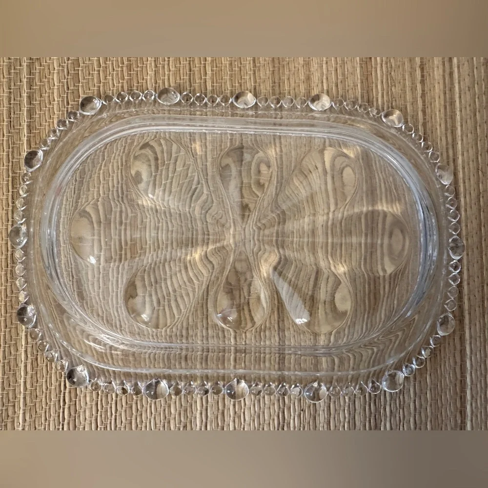 Paden City Glass Company Gazebo Pattern Tray Vintage